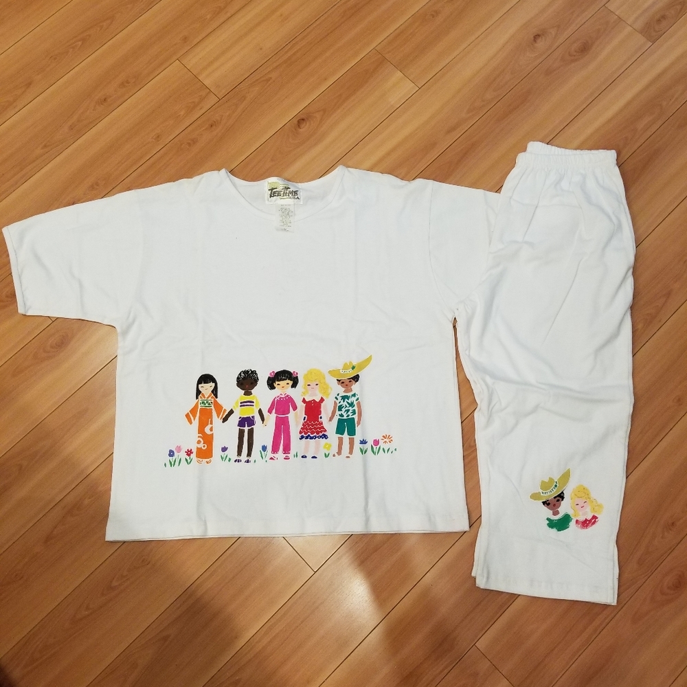 Friends - handpainted shirt and pant set